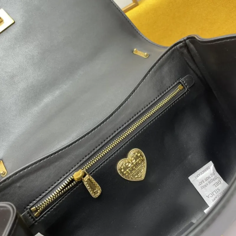 Dolce & Gabbana Black Chain Satchel Bag 114 - Image 8