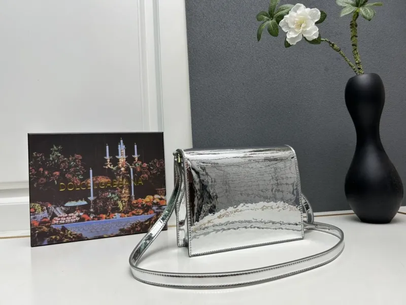 Alternative view of Dolce Gabbana Silver Crossbody Satchel Bag