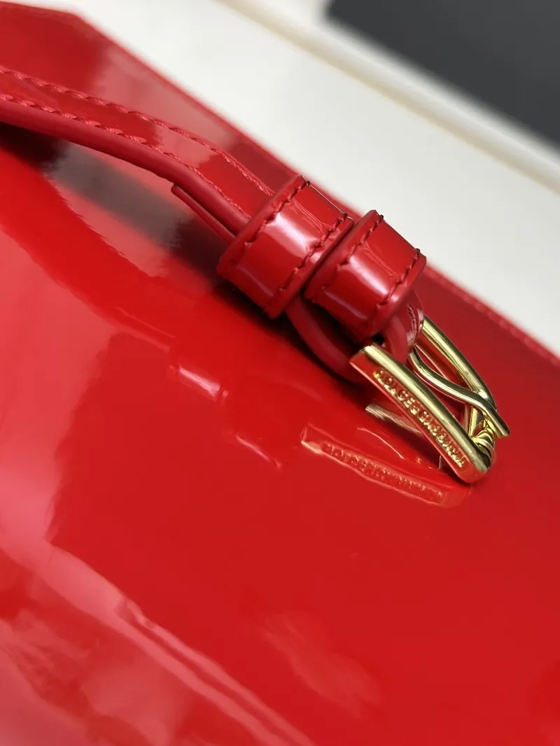 Dolce Gabbana Red Patent Leather Crossbody Bag - Image 7