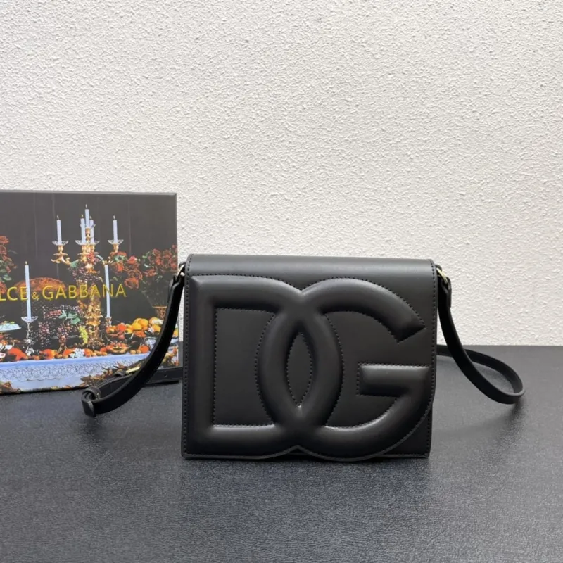 Dolce & Gabbana Black Crossbody Satchel Bag 158