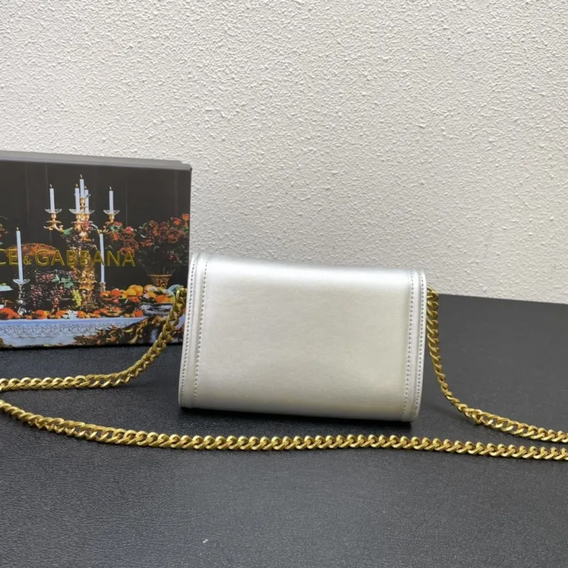 Dolce Gabbana Silver Chain Crossbody Bag - Image 3