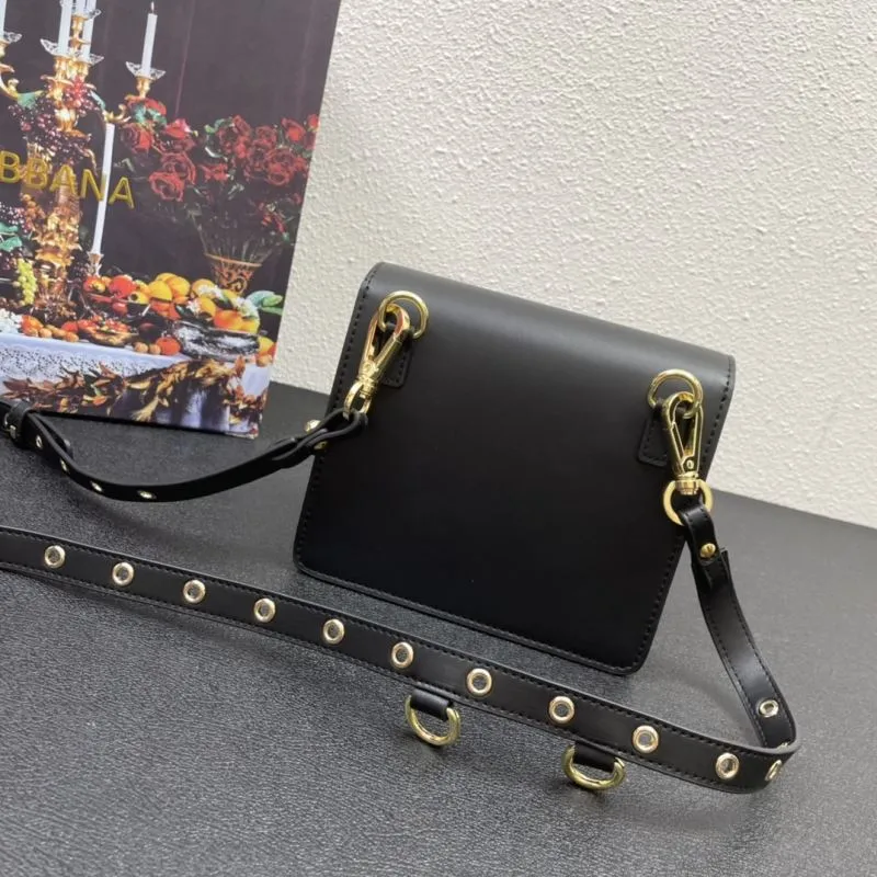 Dolce & Gabbana Black Leather Satchel Bag 247 - Image 3