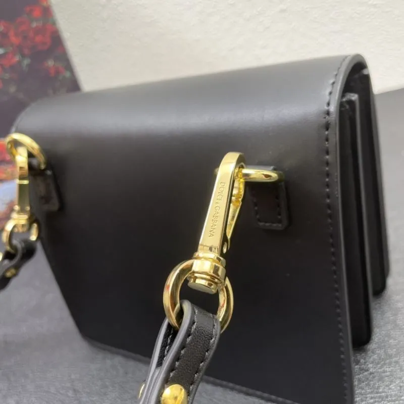 Dolce & Gabbana Black Leather Satchel Bag 247 - Image 6