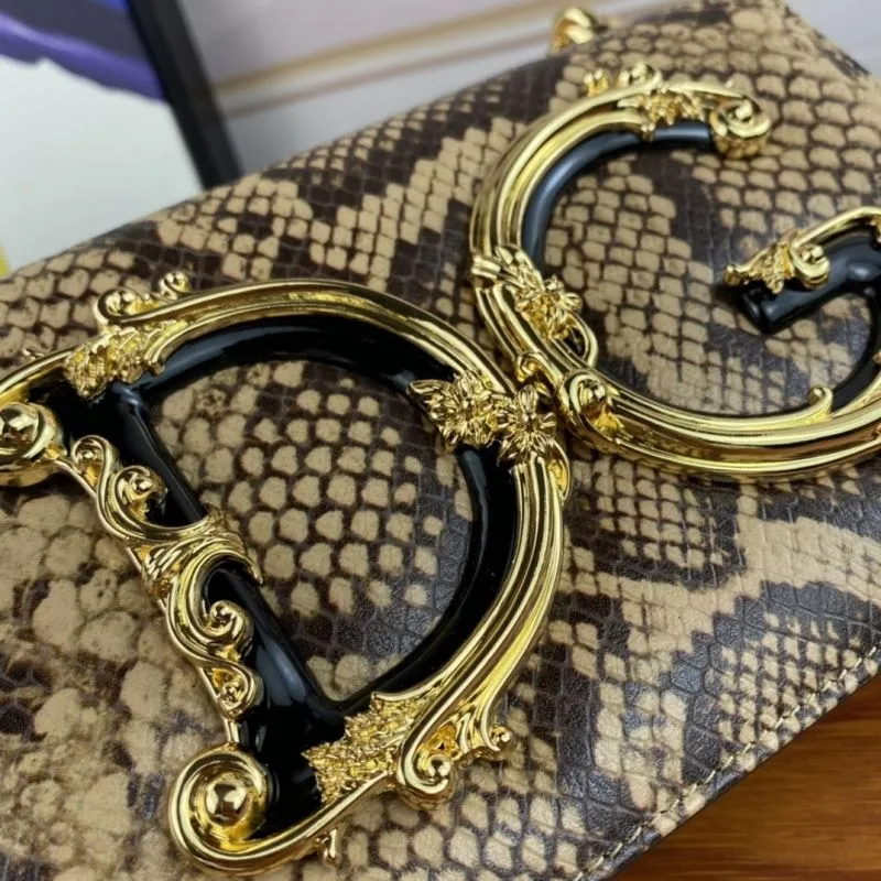 Alternative view of D&G Python Print Satchel Bag 252