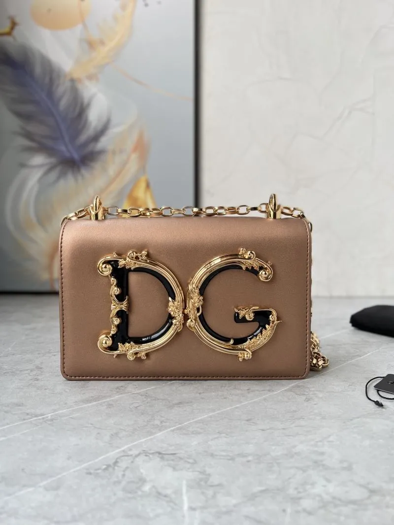 Dolce Gabbana Bronze Satchel Bag 255
