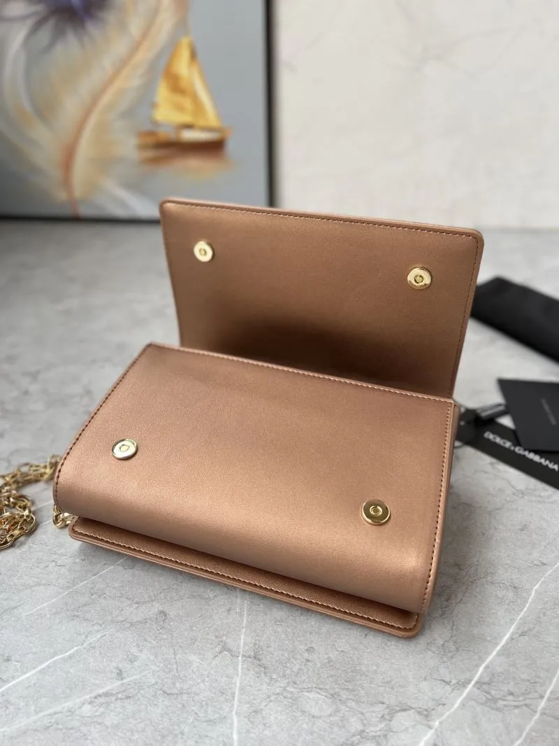 Dolce Gabbana Bronze Satchel Bag 255 - Image 6