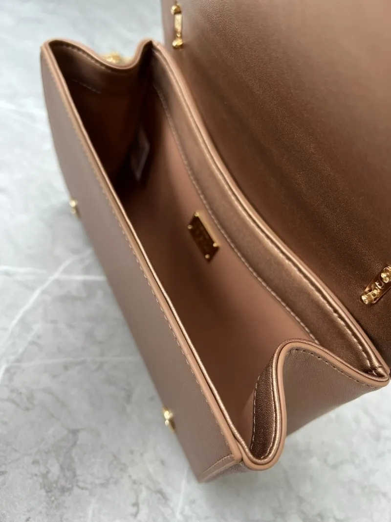 Dolce Gabbana Bronze Satchel Bag 255 - Image 8