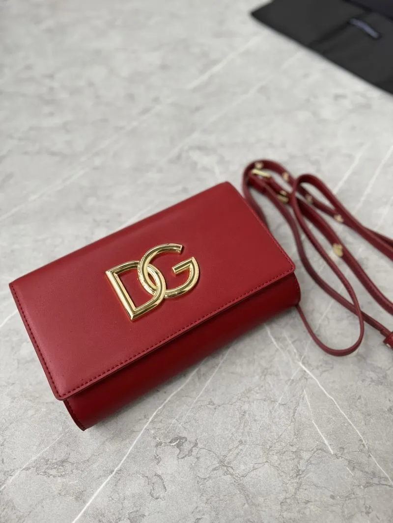 D&G Red Crossbody Satchel Bag 260