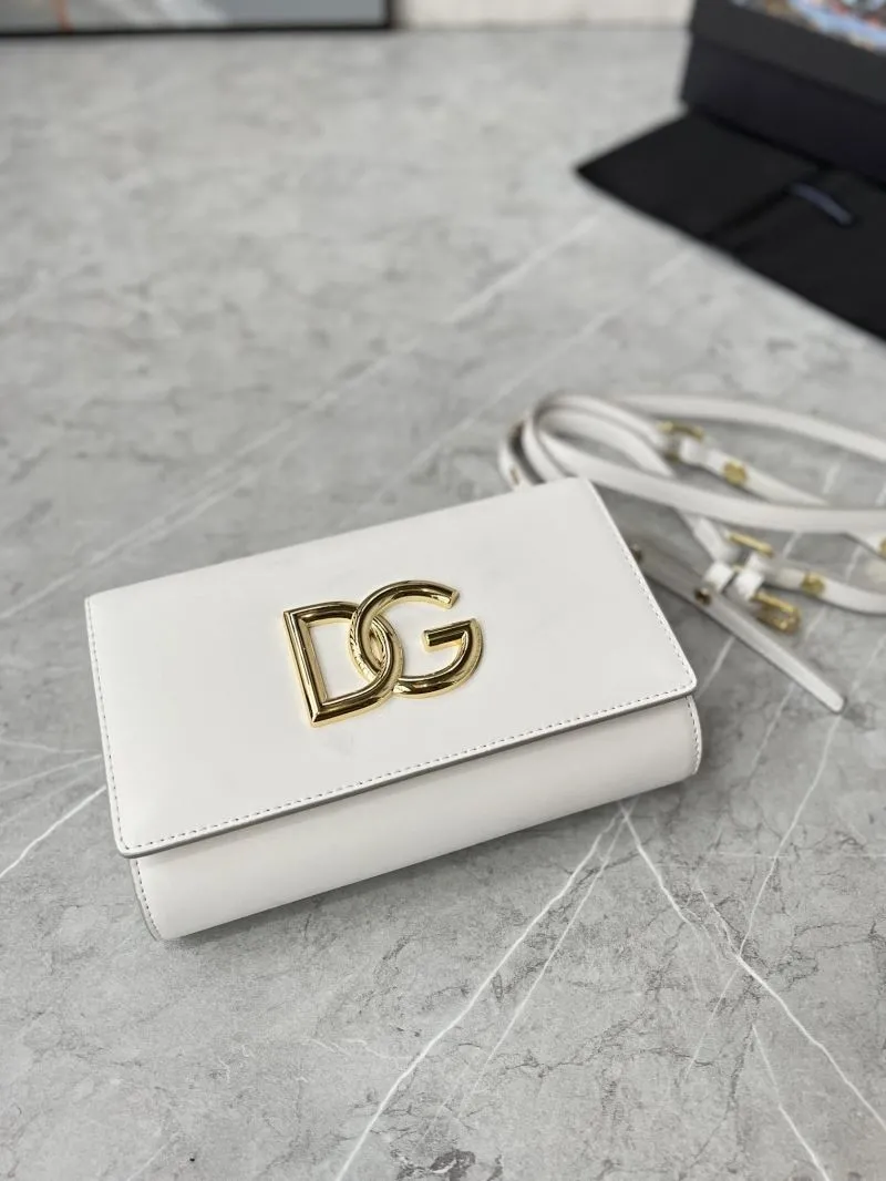 D&G White Crossbody Satchel Bag 261