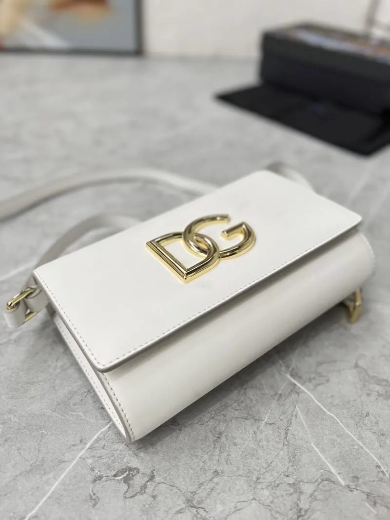 D&G White Crossbody Satchel Bag 261 - Image 6