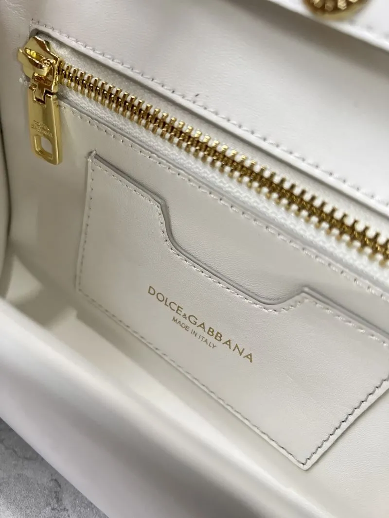 D&G White Crossbody Satchel Bag 261 - Image 9