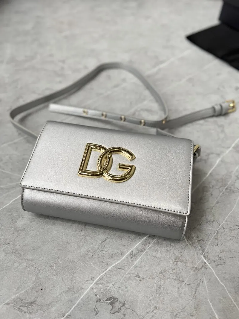 Alternative view of DG Silver Crossbody Satchel Bag 266