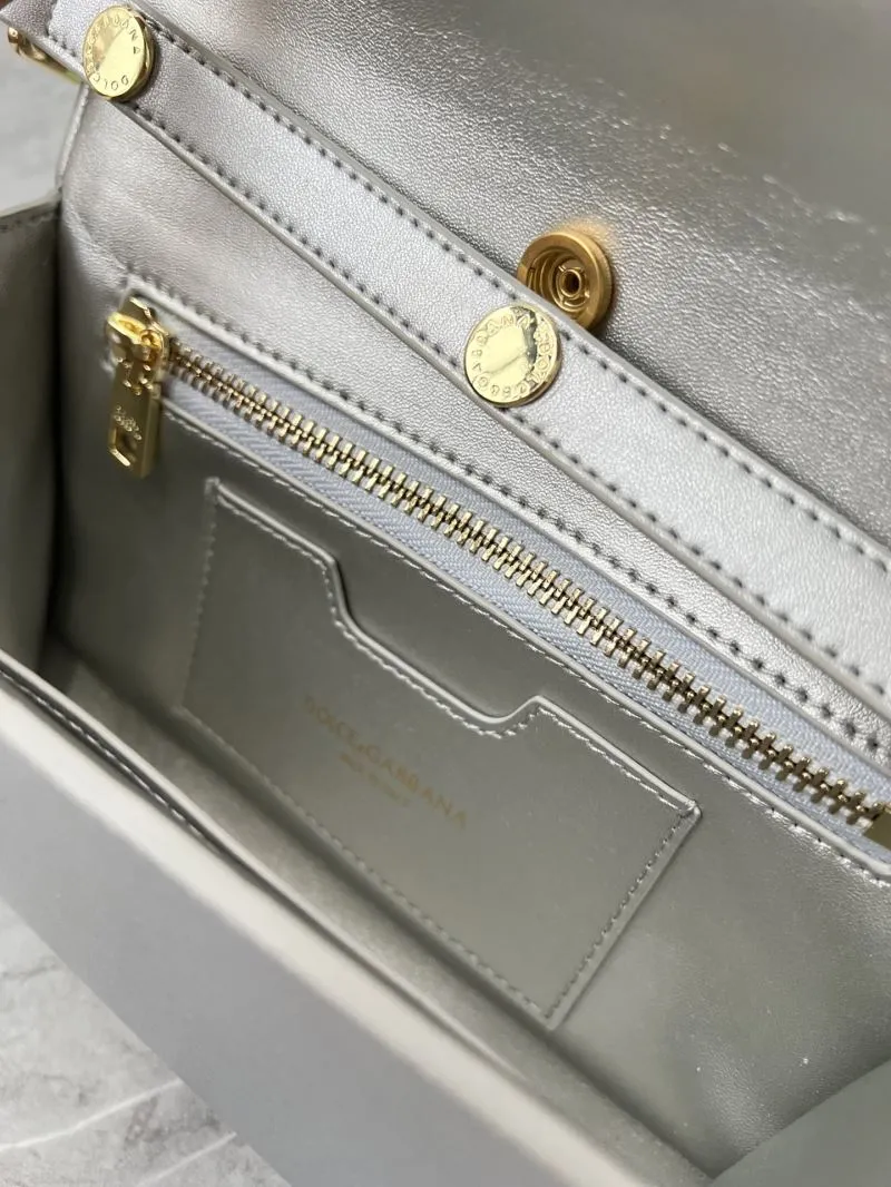 DG Silver Crossbody Satchel Bag 266 - Image 9