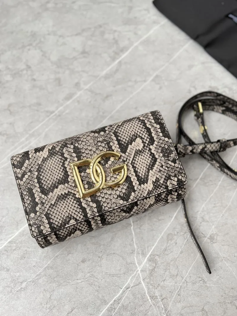 D&G Python Print Crossbody Satchel Bag 267