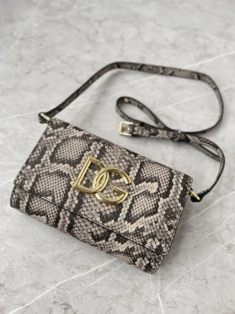 Alternative view of D&G Python Print Crossbody Satchel Bag 267