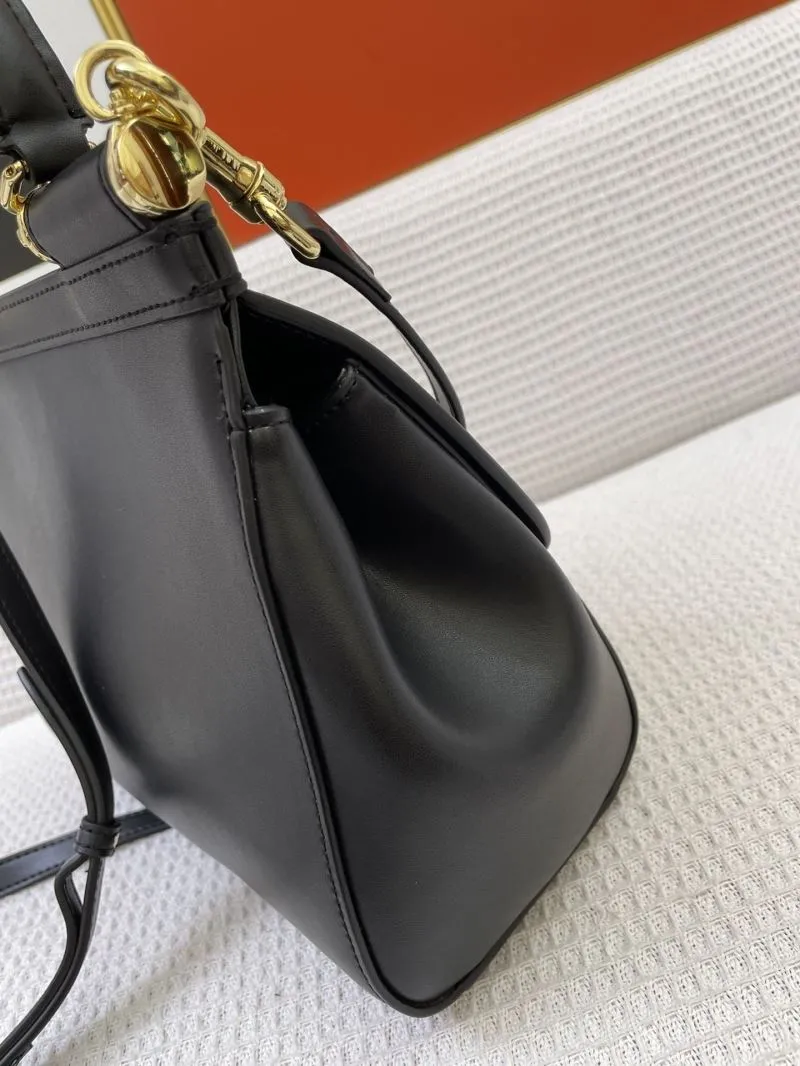 DG Black Leather Satchel Bag - Image 6