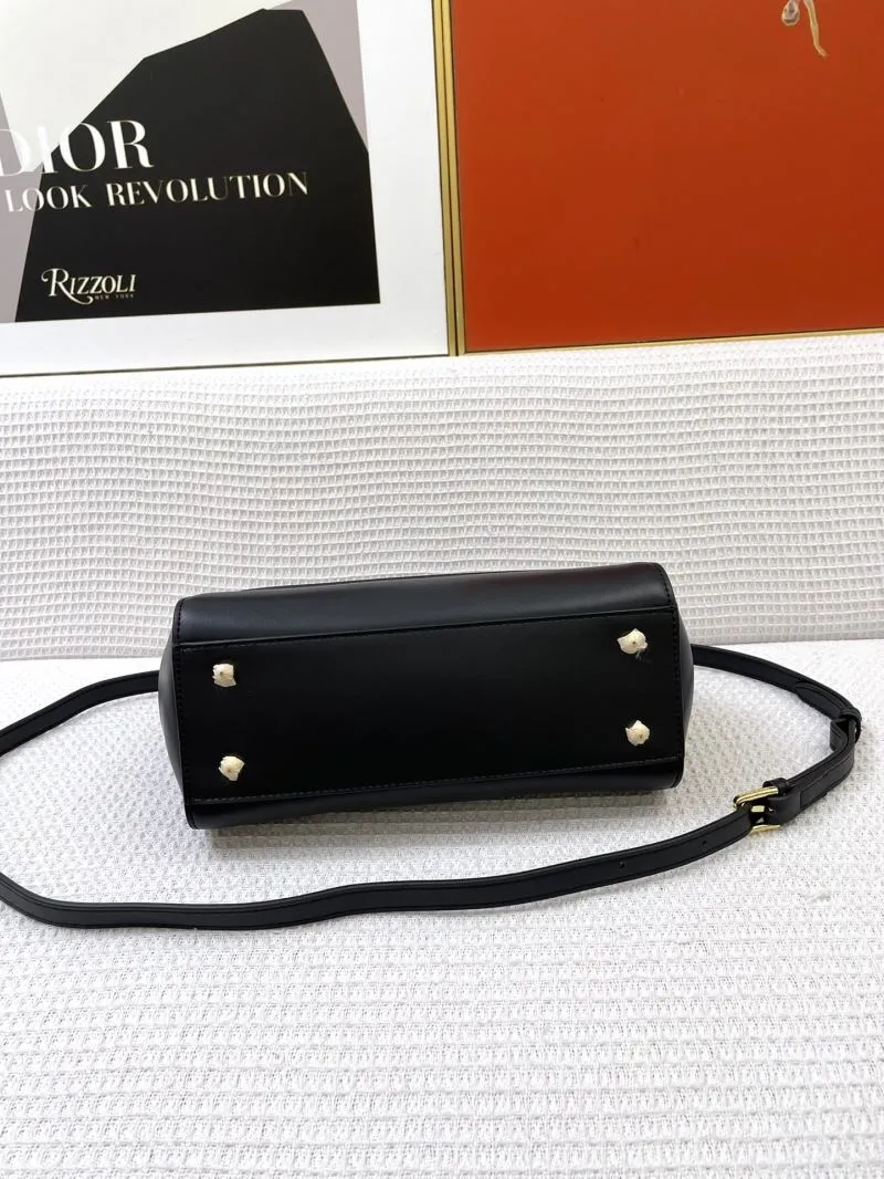 DG Black Leather Satchel Bag - Image 7