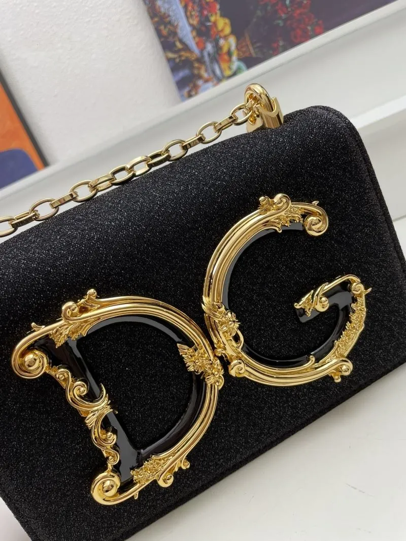 Dolce & Gabbana Black Chain Satchel Bag 272 - Image 4