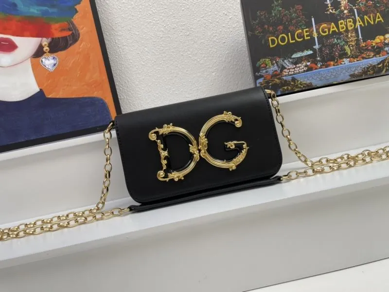 Dolce Gabbana Black Chain Crossbody Bag