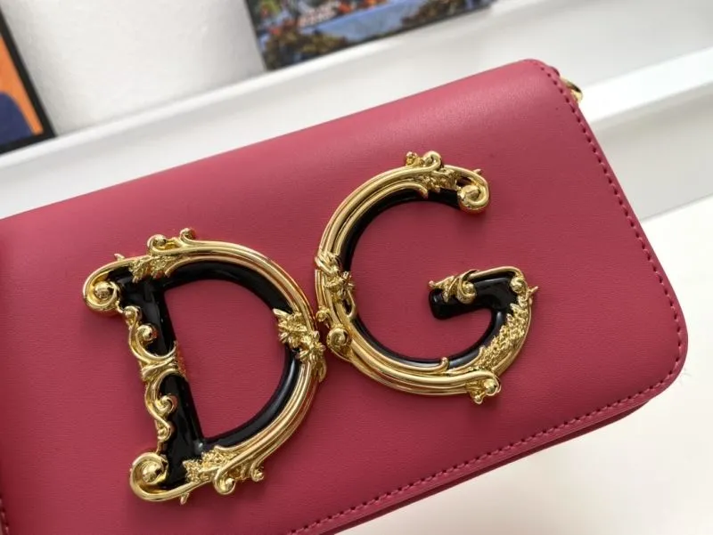 Dolce Gabbana Red Chain Satchel Bag - Image 4
