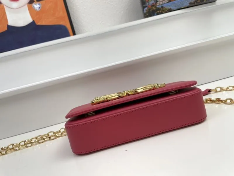 Dolce Gabbana Red Chain Satchel Bag - Image 6