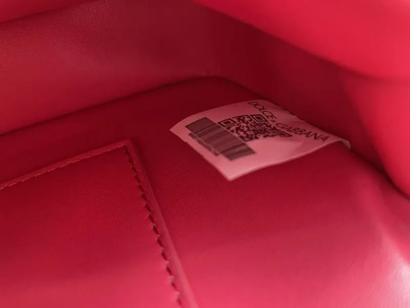 Dolce Gabbana Red Chain Satchel Bag - Image 8