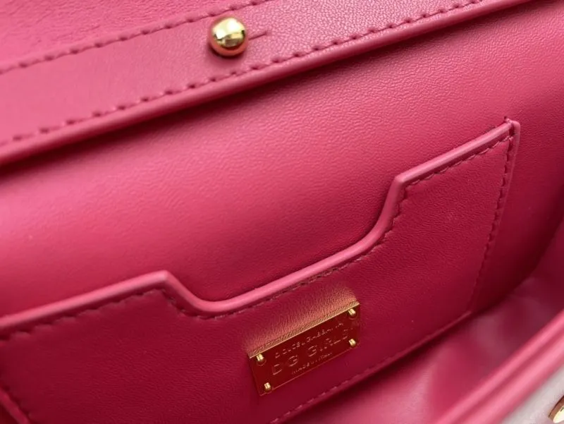 Dolce Gabbana Red Chain Satchel Bag - Image 9