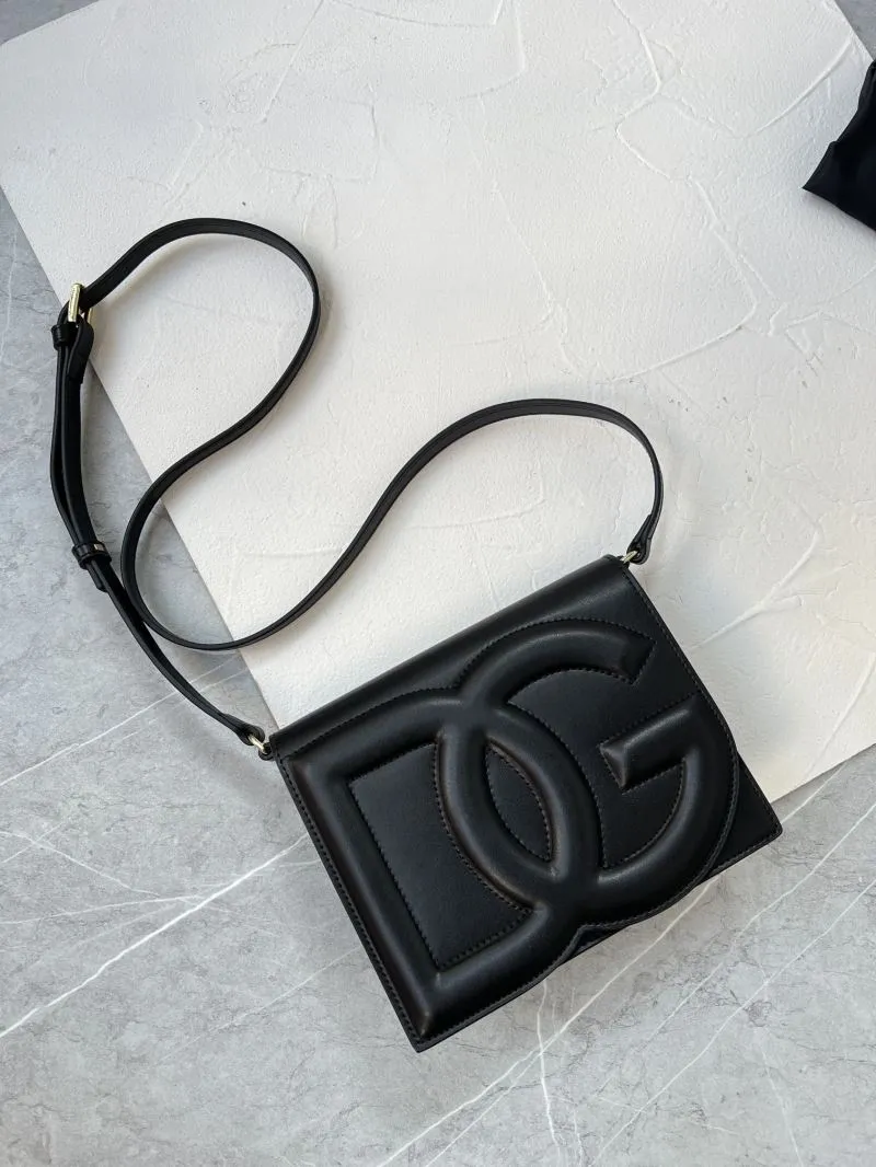 Dolce Gabbana Black Crossbody Satchel Bag 283 - Image 5