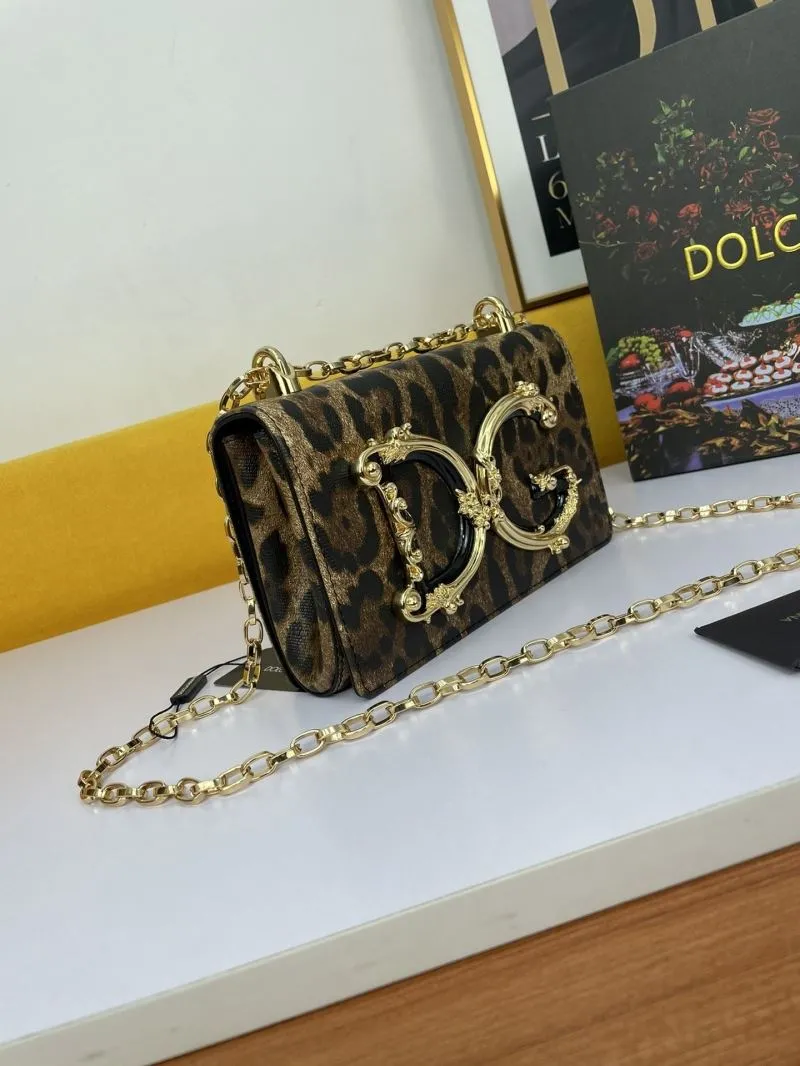 Alternative view of Dolce Gabbana Leopard Print Chain Satchel Bag 284