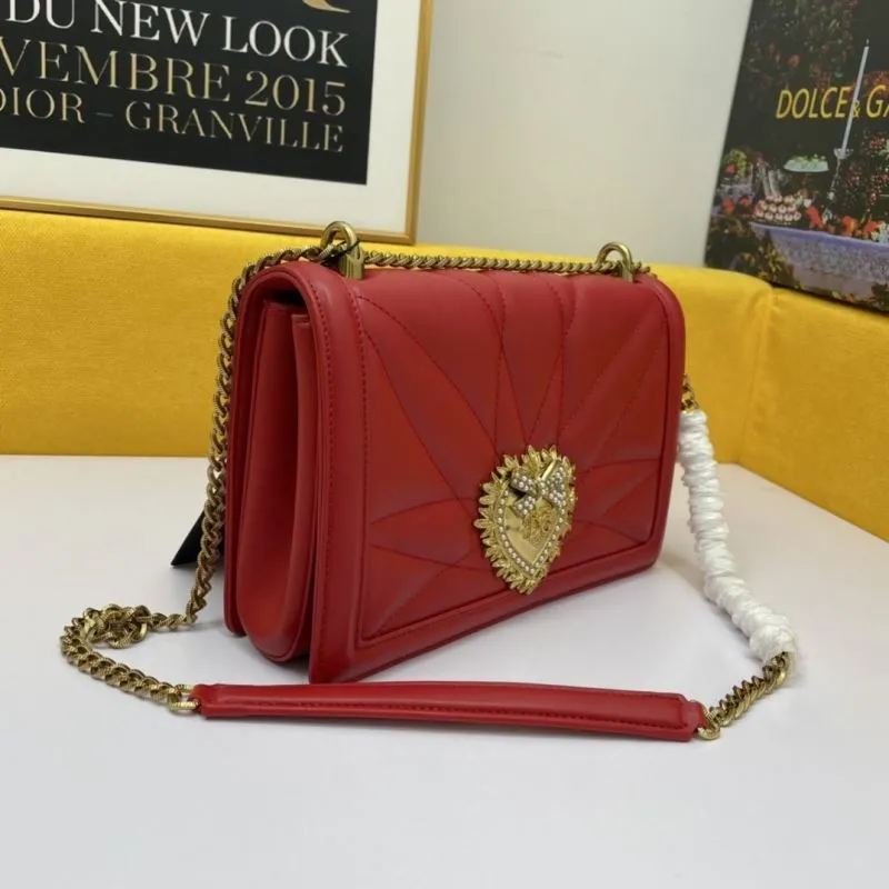 Alternative view of Dolce Gabbana Red Leather Satchel Bag 285