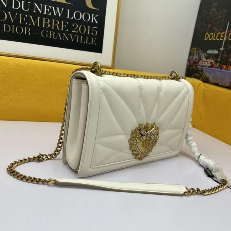 Alternative view of Dolce Gabbana White Quilted Satchel Bag 286