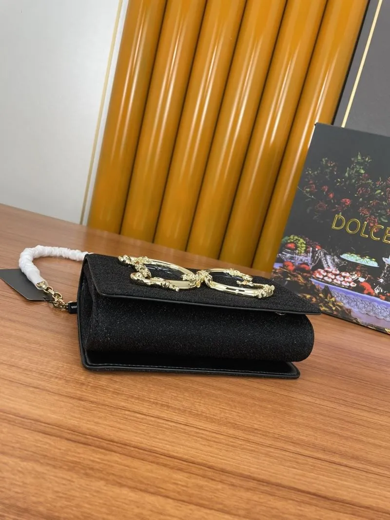 Dolce Gabbana Black Chain Satchel Bag - Image 5