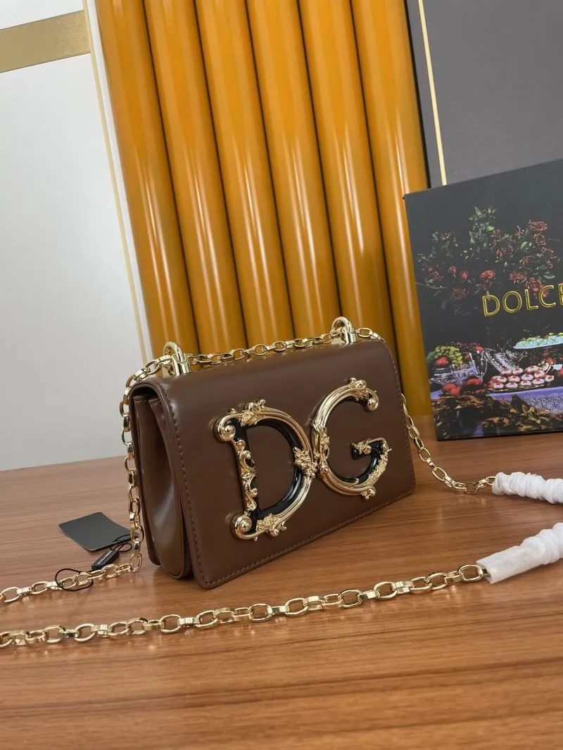 Alternative view of Dolce Gabbana Brown DG Logo Satchel Bag 291