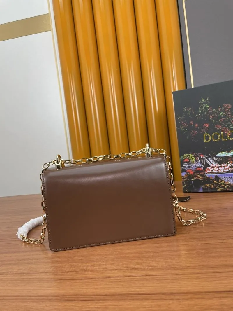 Dolce Gabbana Brown DG Logo Satchel Bag 291 - Image 3