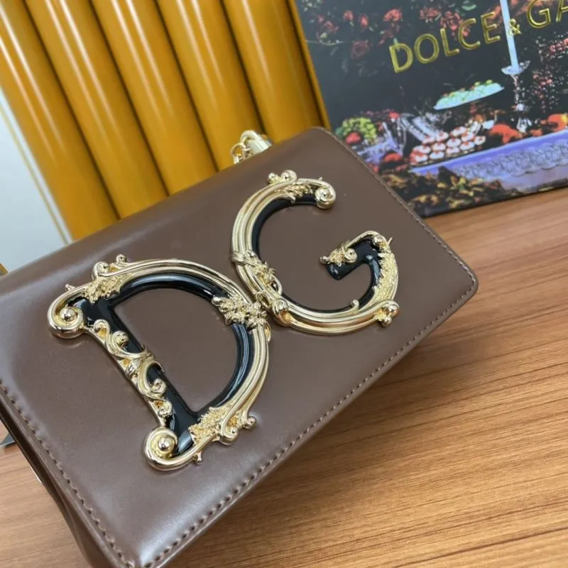Dolce Gabbana Brown DG Logo Satchel Bag 291 - Image 6