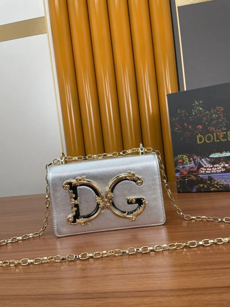 D&G Silver Chain Crossbody Bag 292
