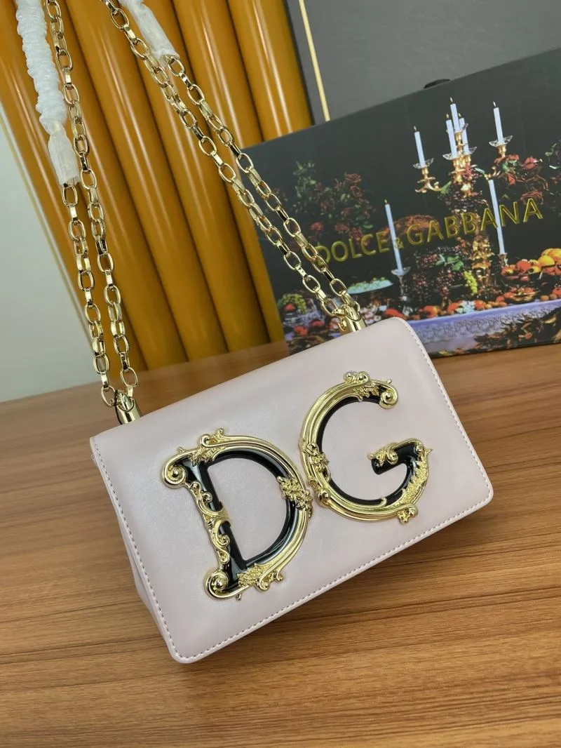 Dolce & Gabbana Pink DG Logo Satchel Bag 293 - Image 4