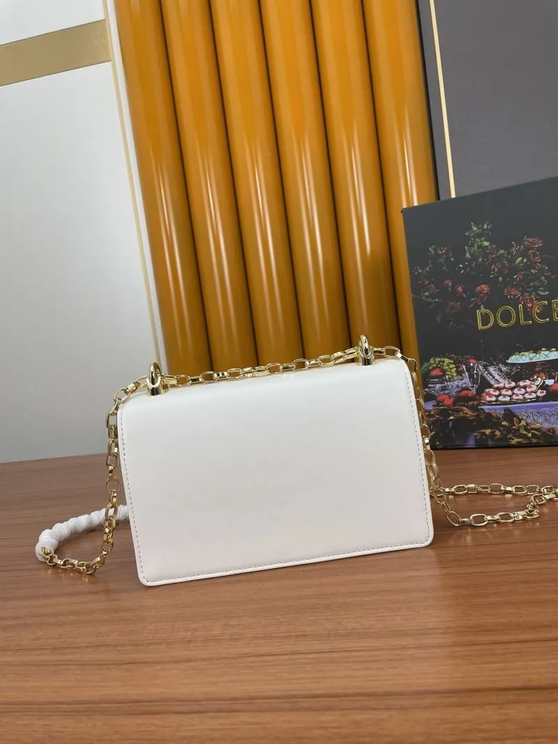 Dolce & Gabbana White DG Logo Satchel Bag 294 - Image 3