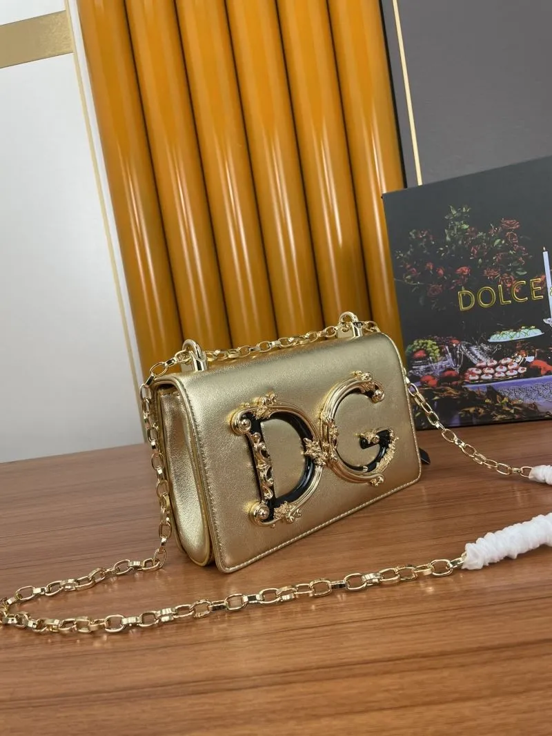 Alternative view of Dolce Gabbana Gold Chain Satchel Bag