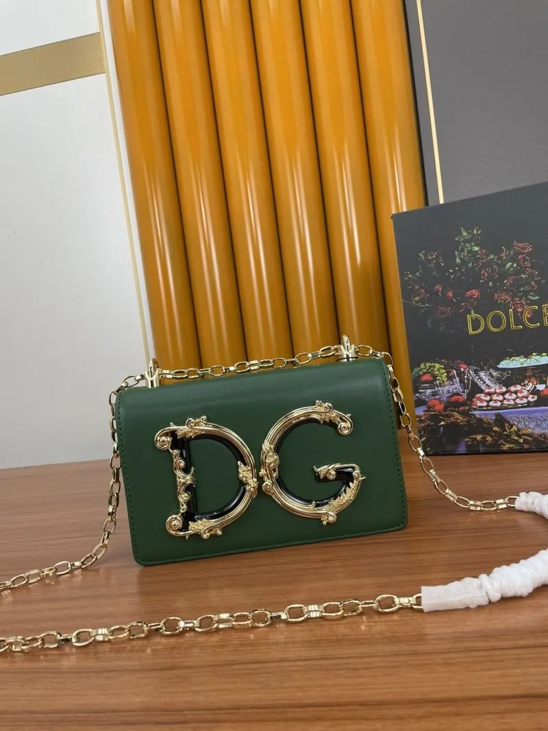 Dolce Gabbana Green DG Crossbody Bag