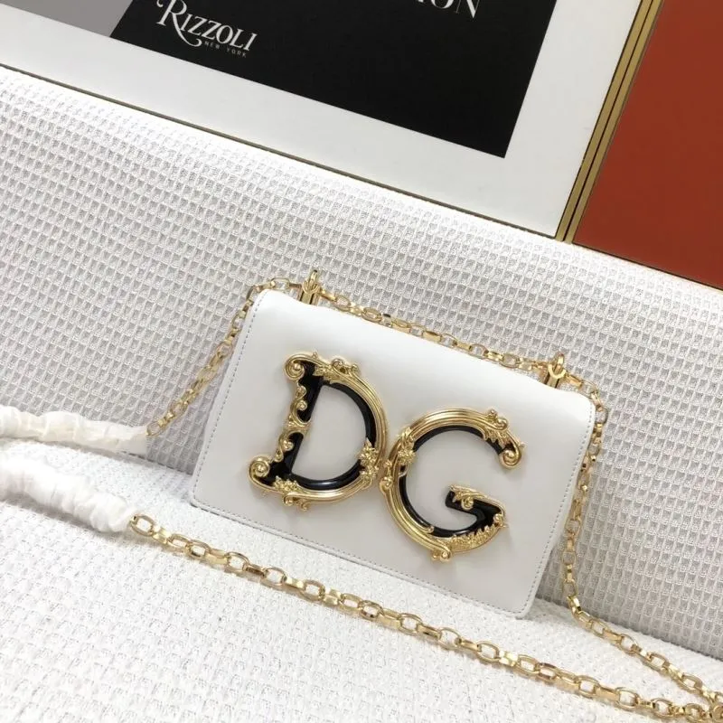 D&G White Leather Satchel Bag 306