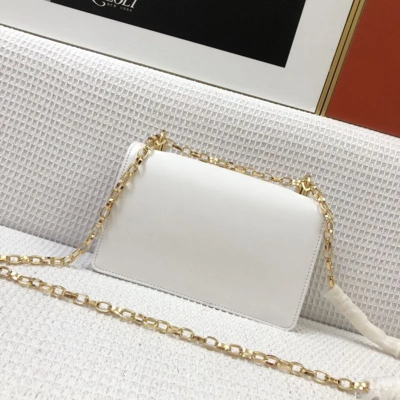 D&G White Leather Satchel Bag 306 - Image 3