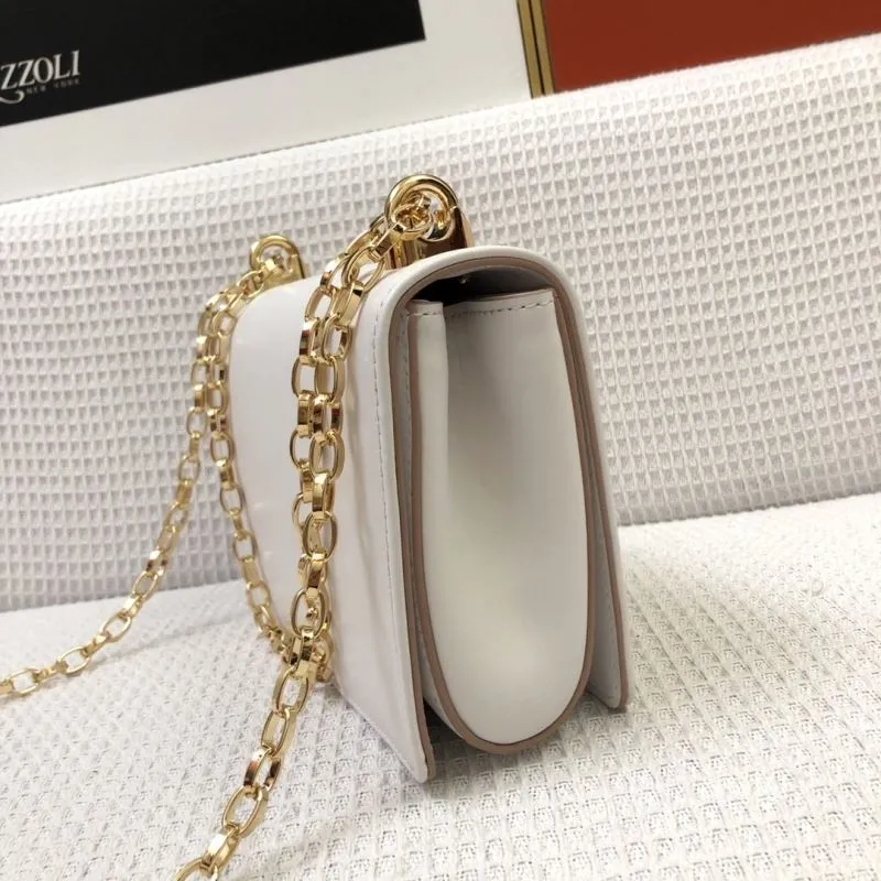 D&G White Leather Satchel Bag 306 - Image 5
