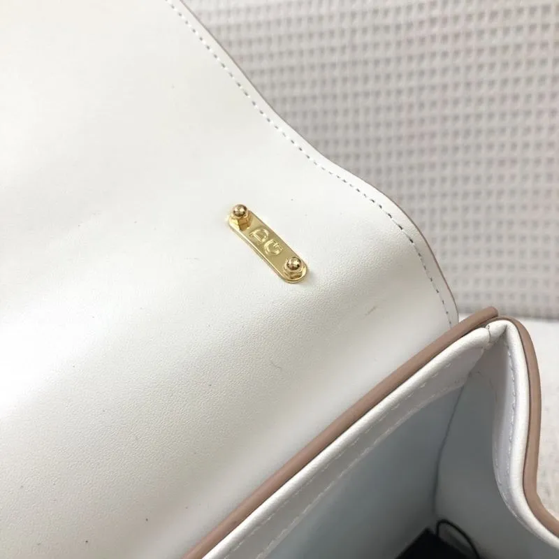 D&G White Leather Satchel Bag 306 - Image 7
