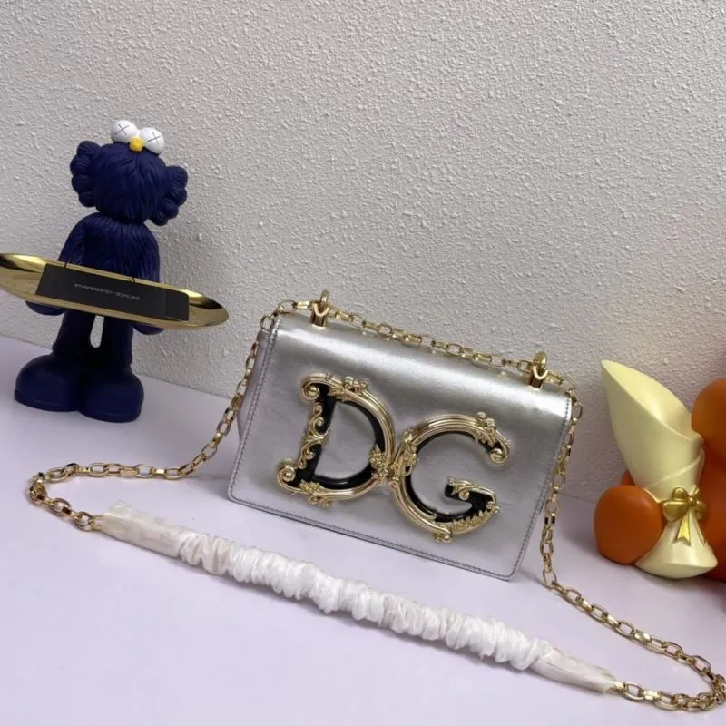 DG Silver Chain Satchel Bag 308