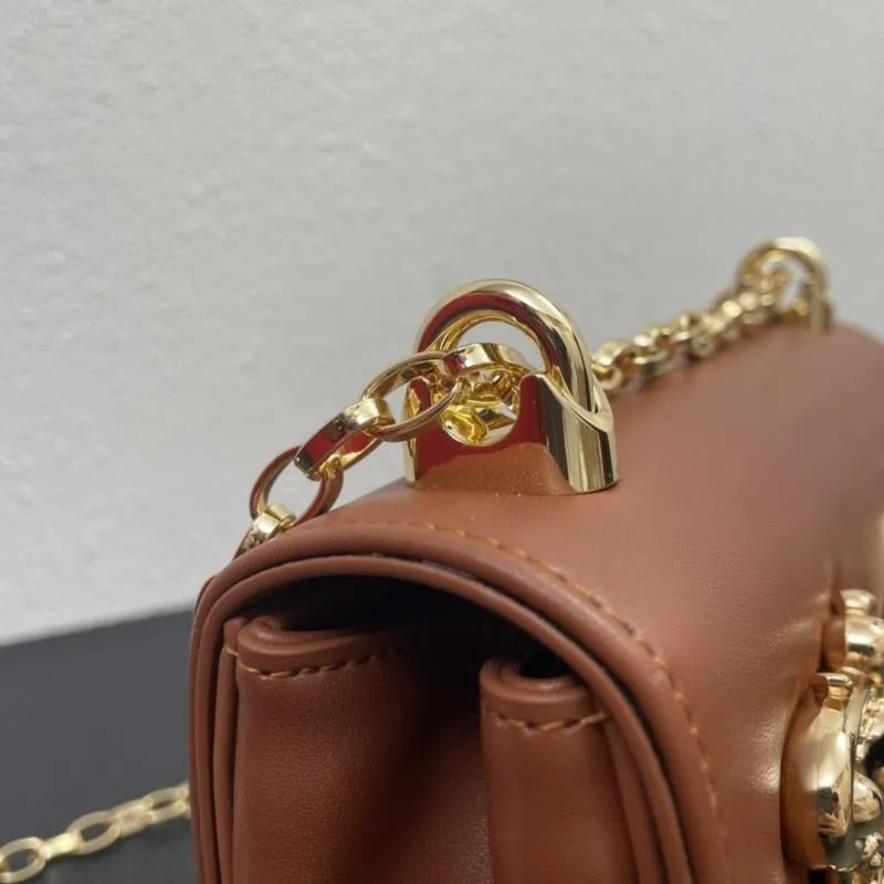 DG Brown Leather Satchel Bag 309 - Image 5