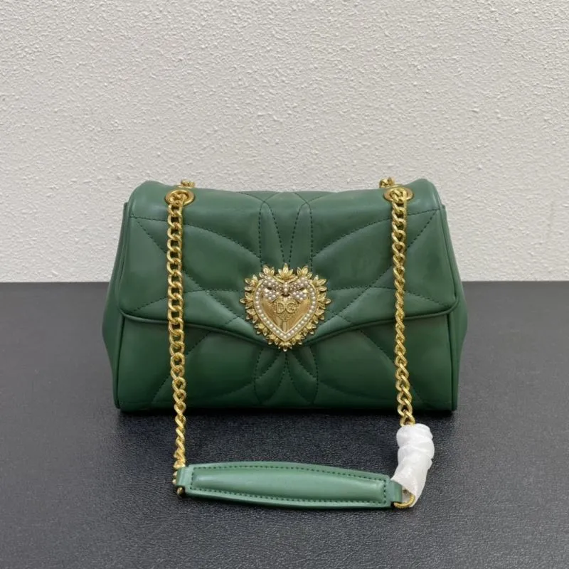 D&G Green Quilted Satchel Bag 310
