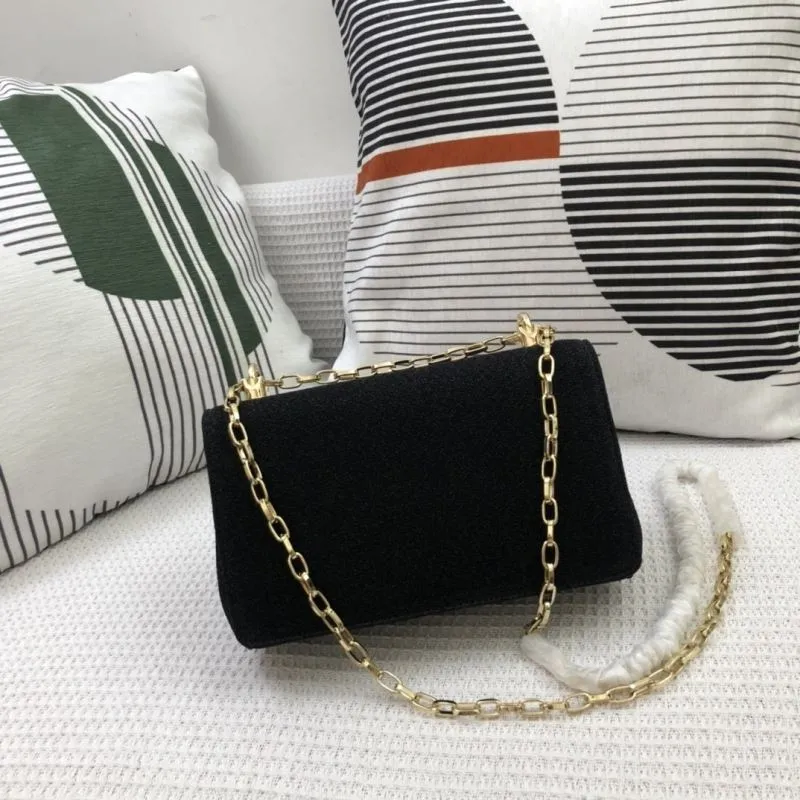 Alternative view of DG Black Velvet Satchel Bag 313