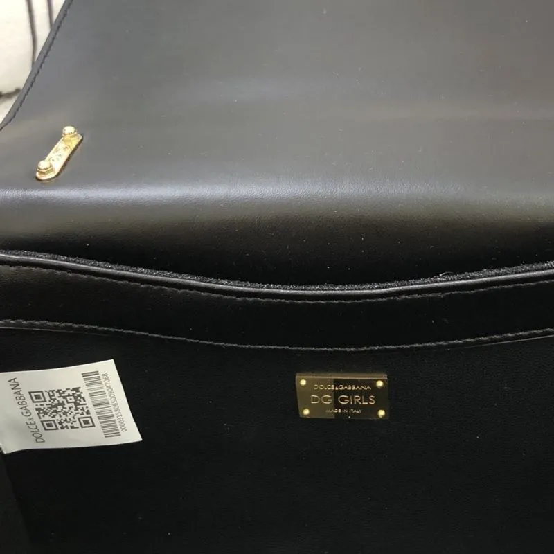 DG Black Velvet Satchel Bag 313 - Image 9