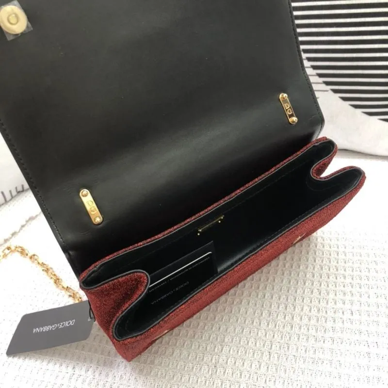 D&G Burgundy Satchel Bag 314 - Image 8